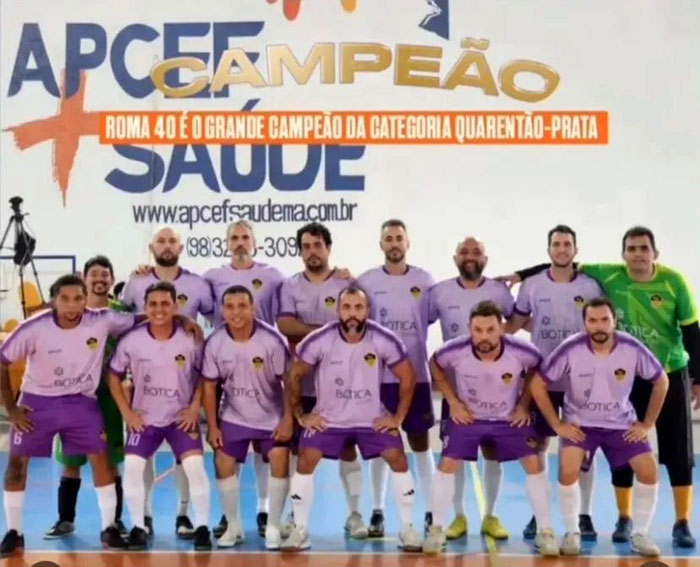 ROMA CONFIRMA SUPERIORIDADE E LEVANTA O TÍTULO DA CATEGORIA QUARENTA SÉRIE PRATA (APCEFMA).